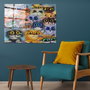 Wallity Cuadro Decorativo de Vidrio Templado Multicolor 40 x 60 cm